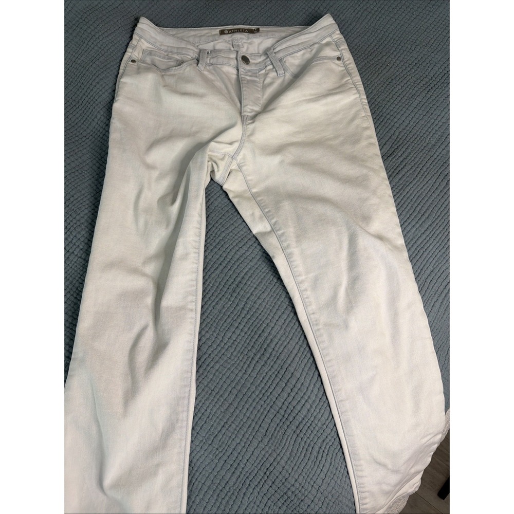 Athleta Jeans Women's Size 8 Light Wash Sculptek Straight Performance Stretch